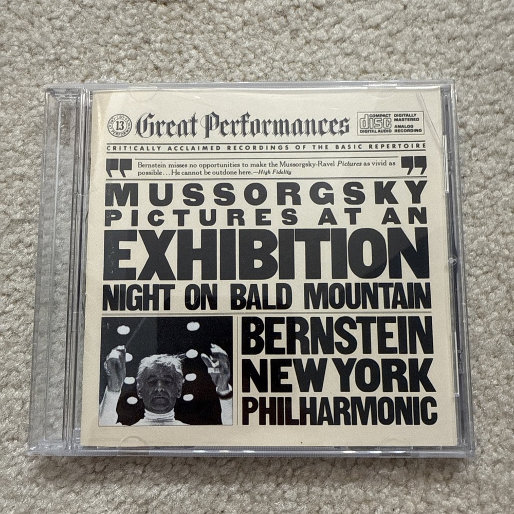 Leonard Bernstein Pictures at an Exhibition CD Mussorgsky NY Phil MYK 36726